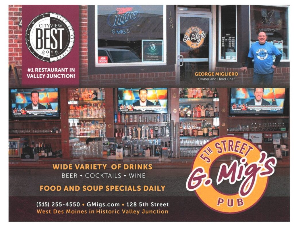 G Mig 5th street pub flyer