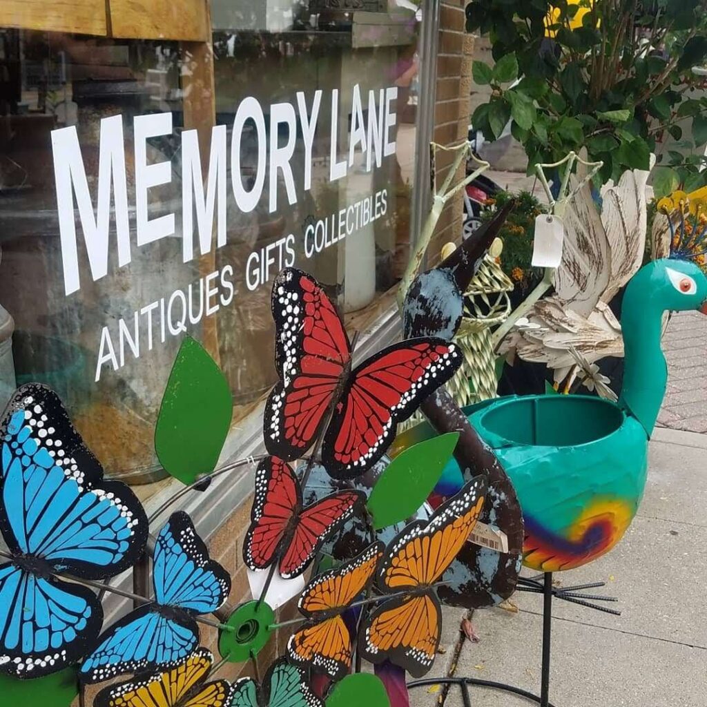 Memory Lane Antiques - lawn ornaments butterflies, peacocks and more