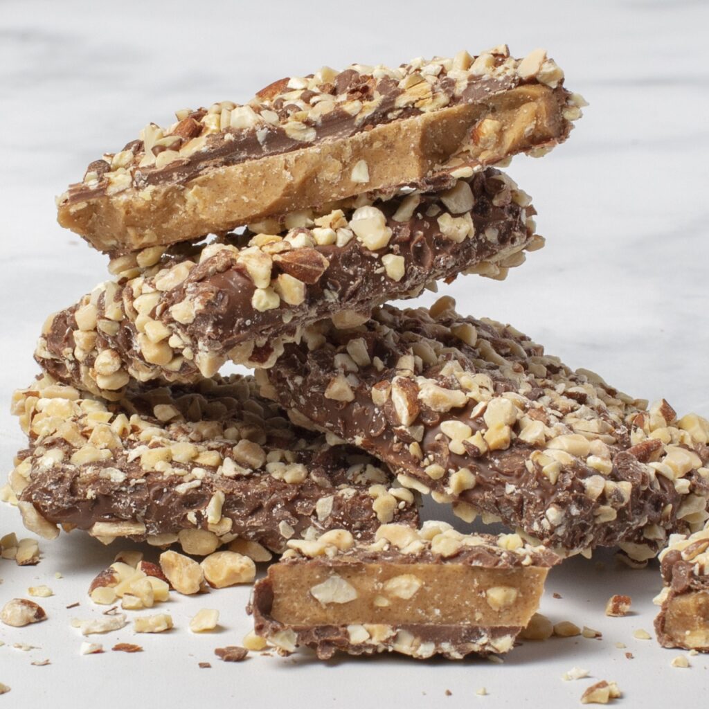 Rocky Mountain Chocolate Factory toffee with nuts