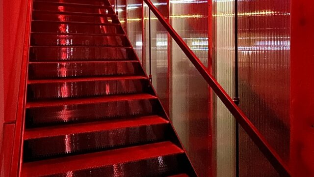 Studio Melee red stairway