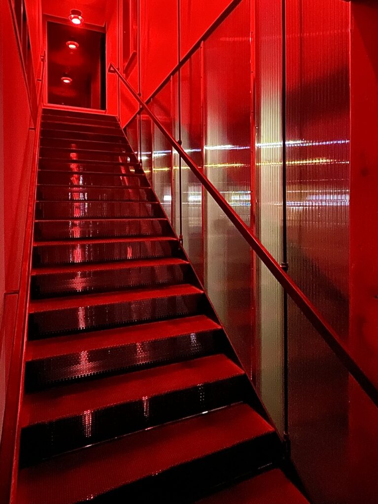 Studio Melee red stairway