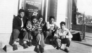 The Raaz men outside west des moines bank