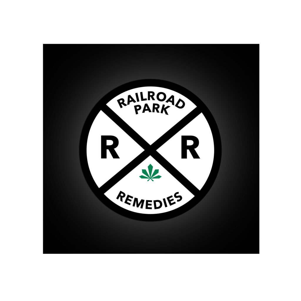 Railroad Park Remedies Logo- Black Background – Alexandra Briggs Groben