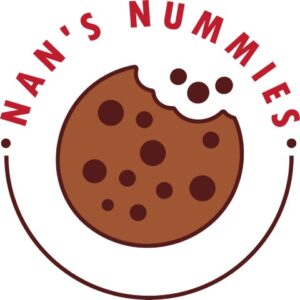nan's nummies round cookie logo