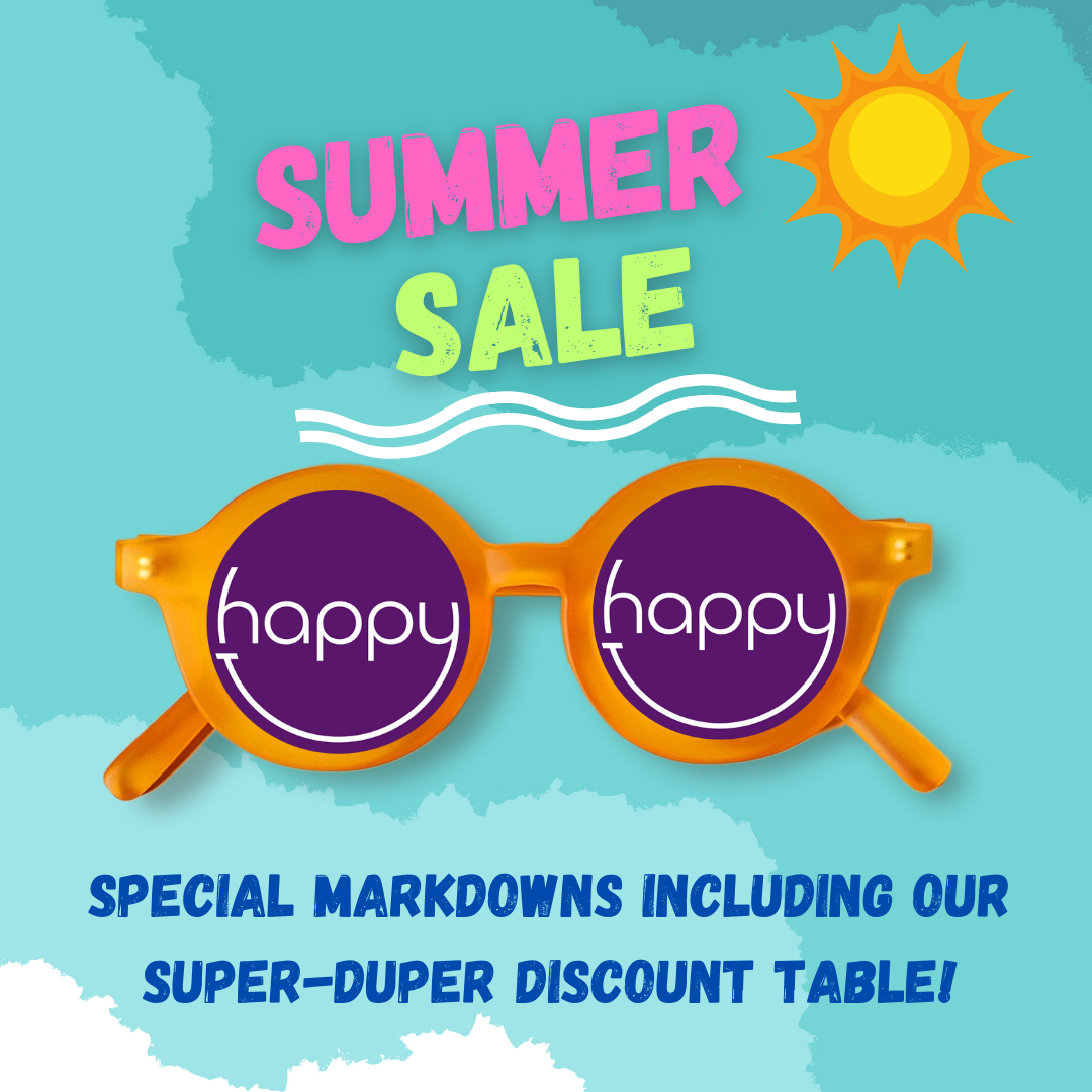happydsm summer sale ad with glasses