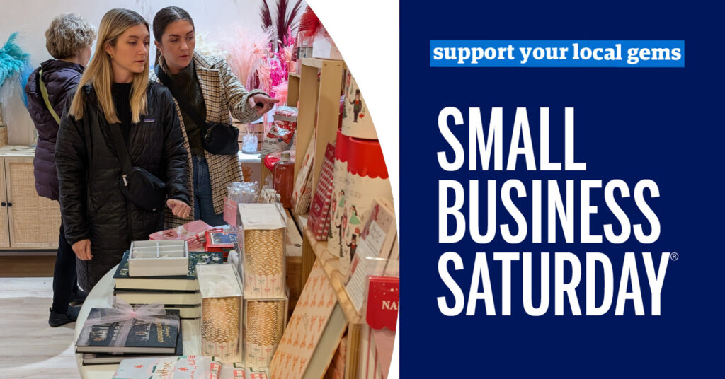 Small business saturday two women shopping in valley junction