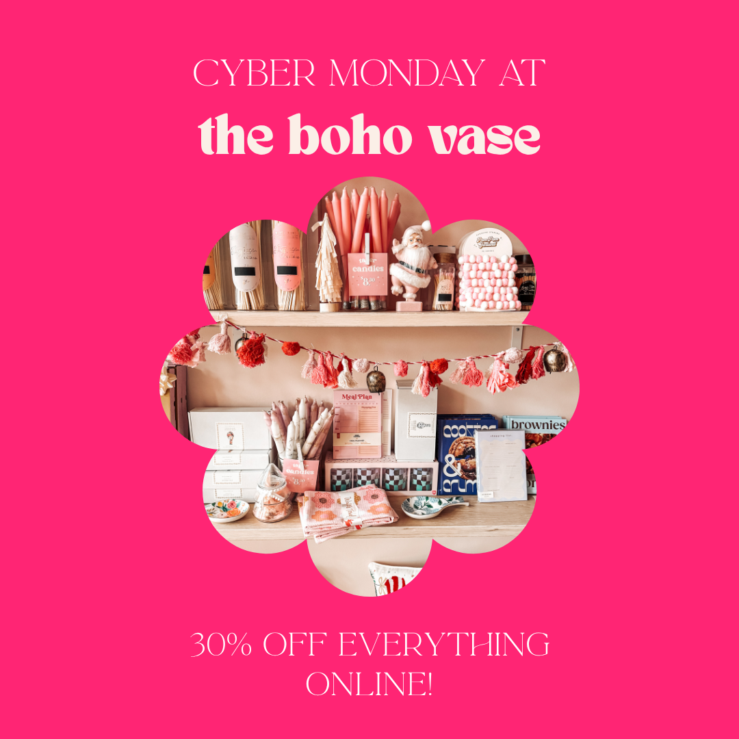 the boho vase cyber monday ad