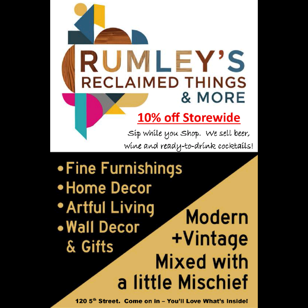 rumley's reclaimed things sale-a-bration! promo pic