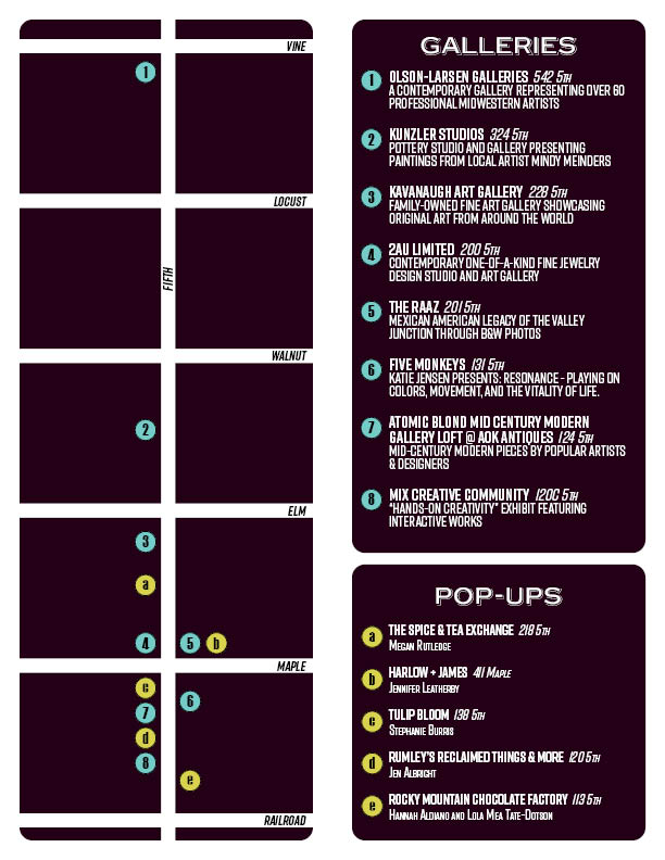 2026 spring gallery night map