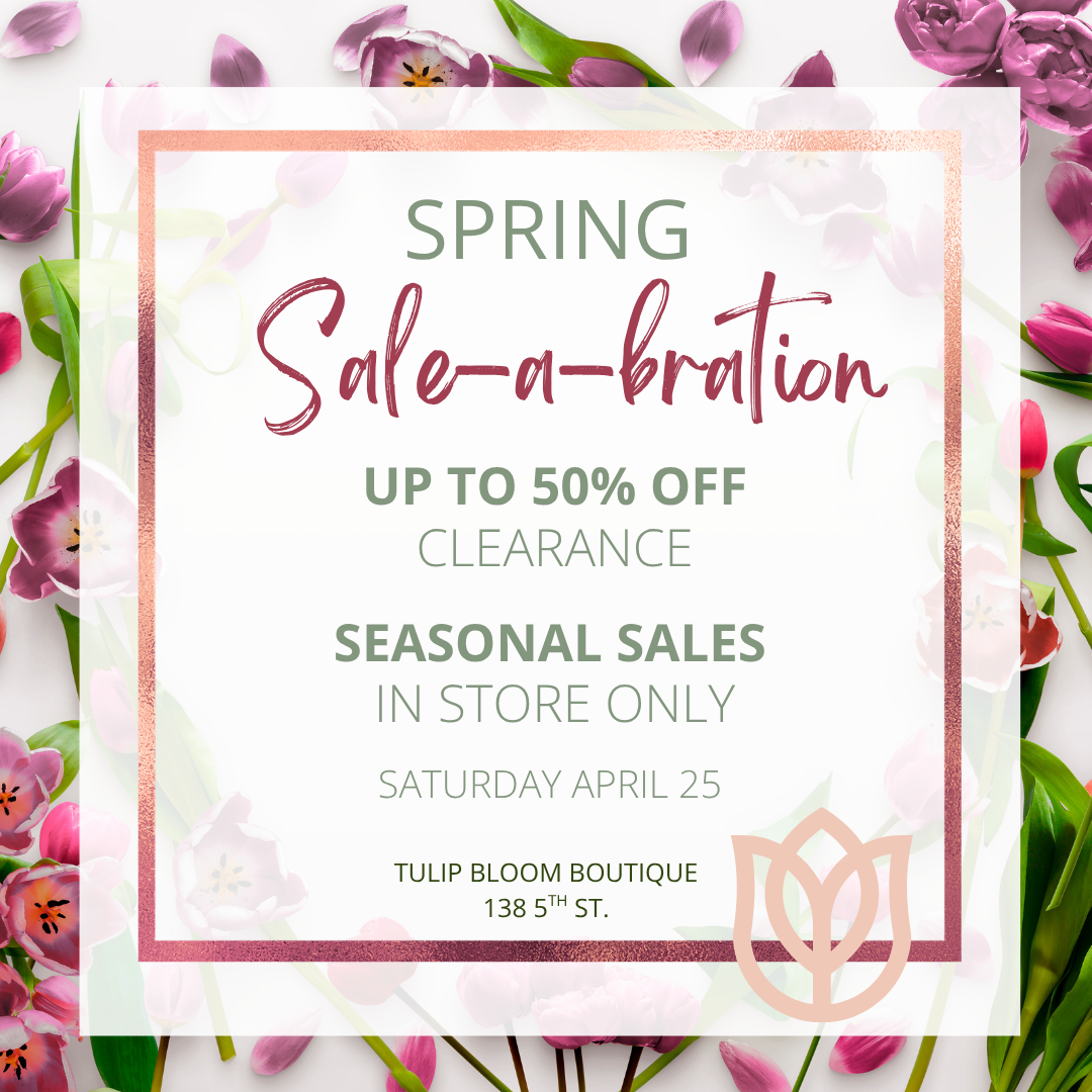 tulip bloom sale-a-bration ad