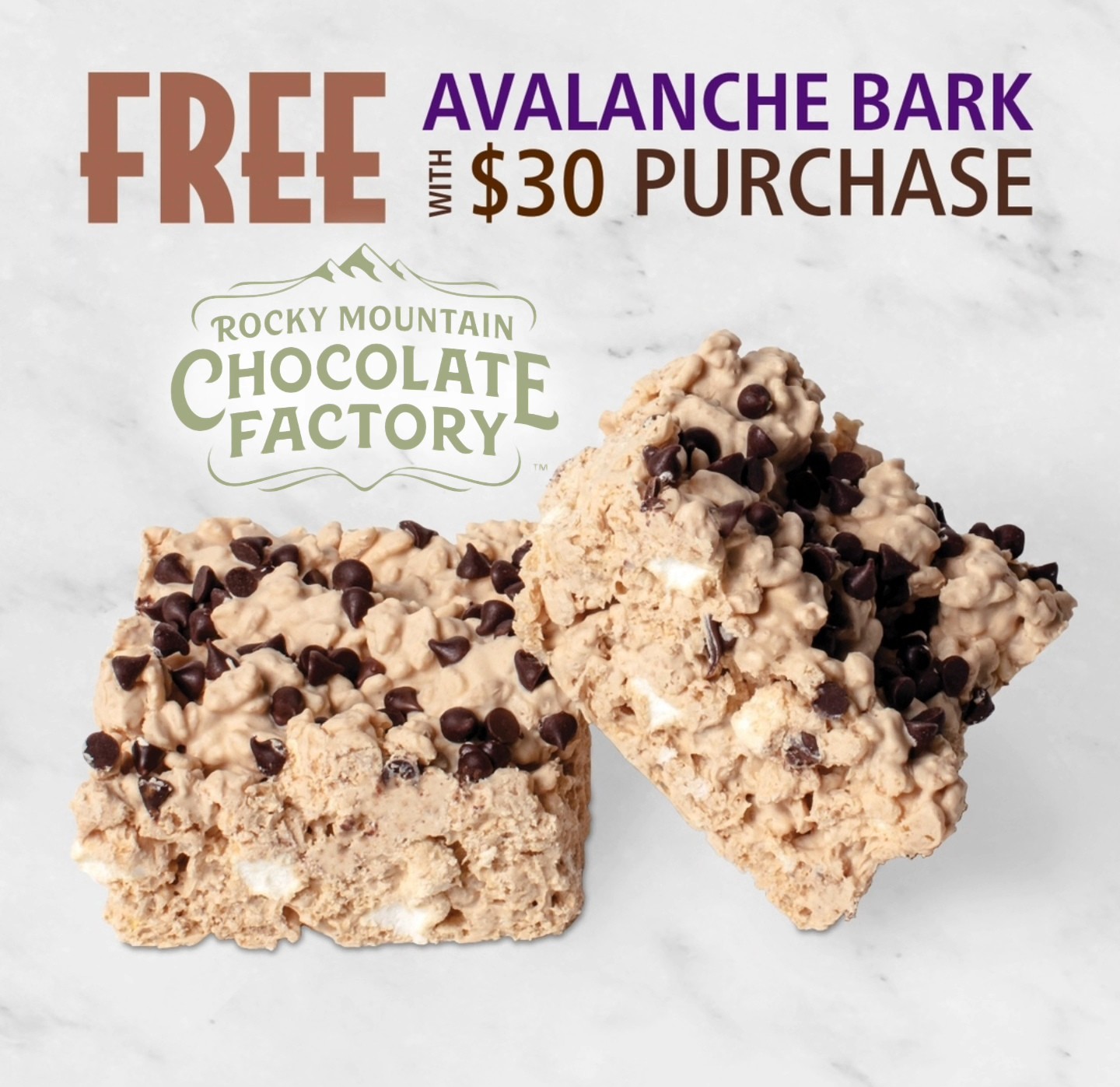 Rocky Mountain Chocolate Factory sale-a-bration ad