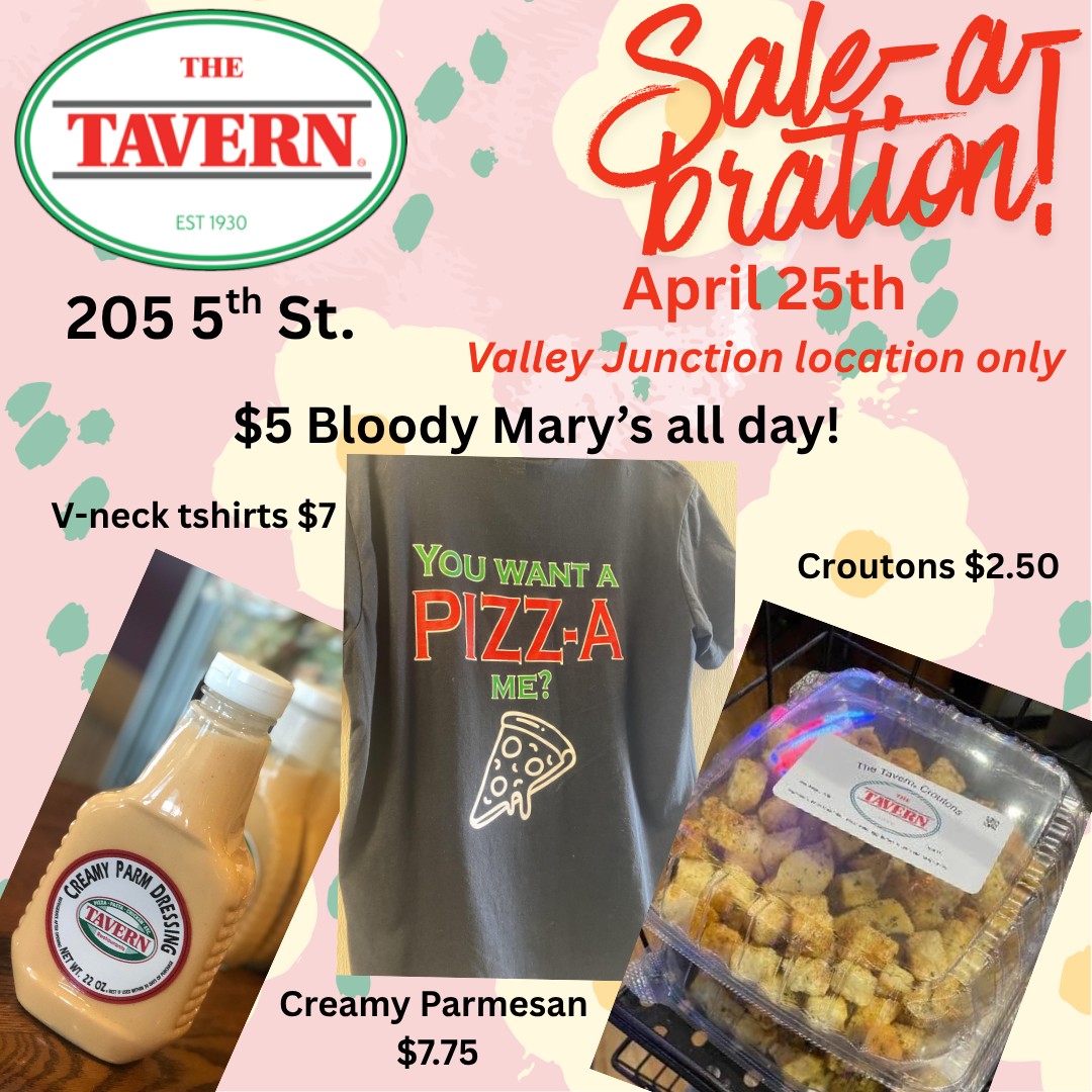 the tavern sale-a-bration! ad